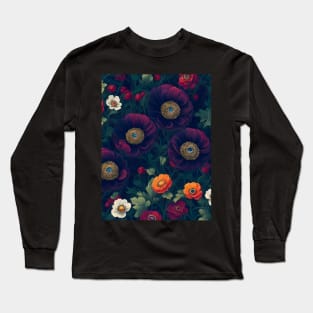 Anemones Field Dark Fantasy Long Sleeve T-Shirt